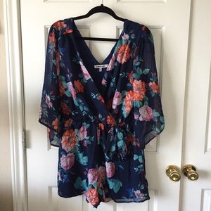 Blue floral Bailey Blue size L romper